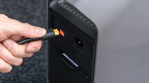 Connect to a portable power station