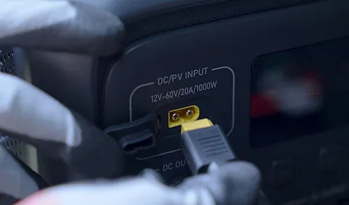 Connect to the power station